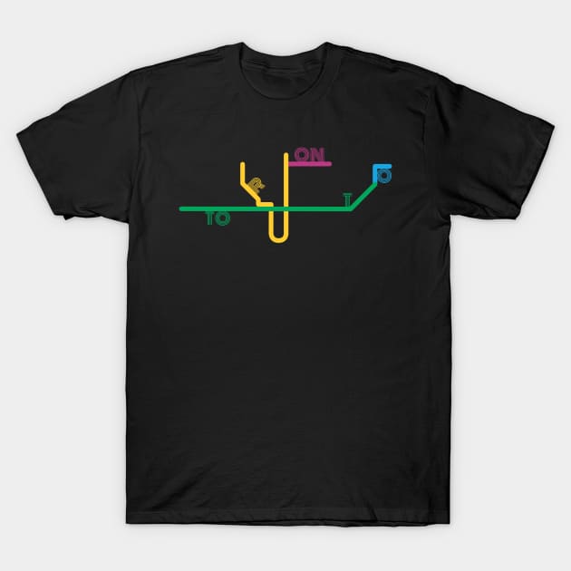 Toronto Metro Lines T-Shirt by cheekenpeeg